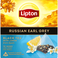 Lipton Zwarte thee Russian earl grey kop 20 zk. Foto van Lipton Zwarte thee Russian earl grey kop 20 zk.