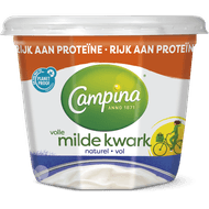 Campina Volle milde kwark naturel Foto van Campina Volle milde kwark naturel