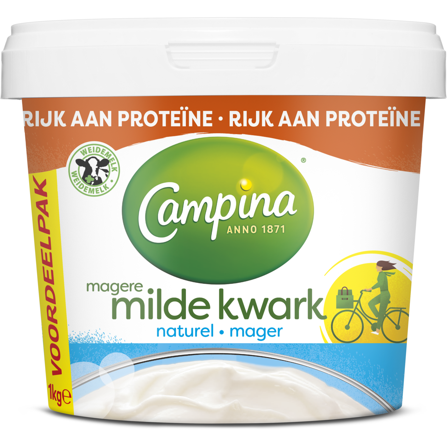 Campina Magere kwark naturel