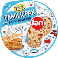 Jan Pannenkoeken familiepak 12 stuks Foto van Jan Pannenkoeken familiepak 12 stuks