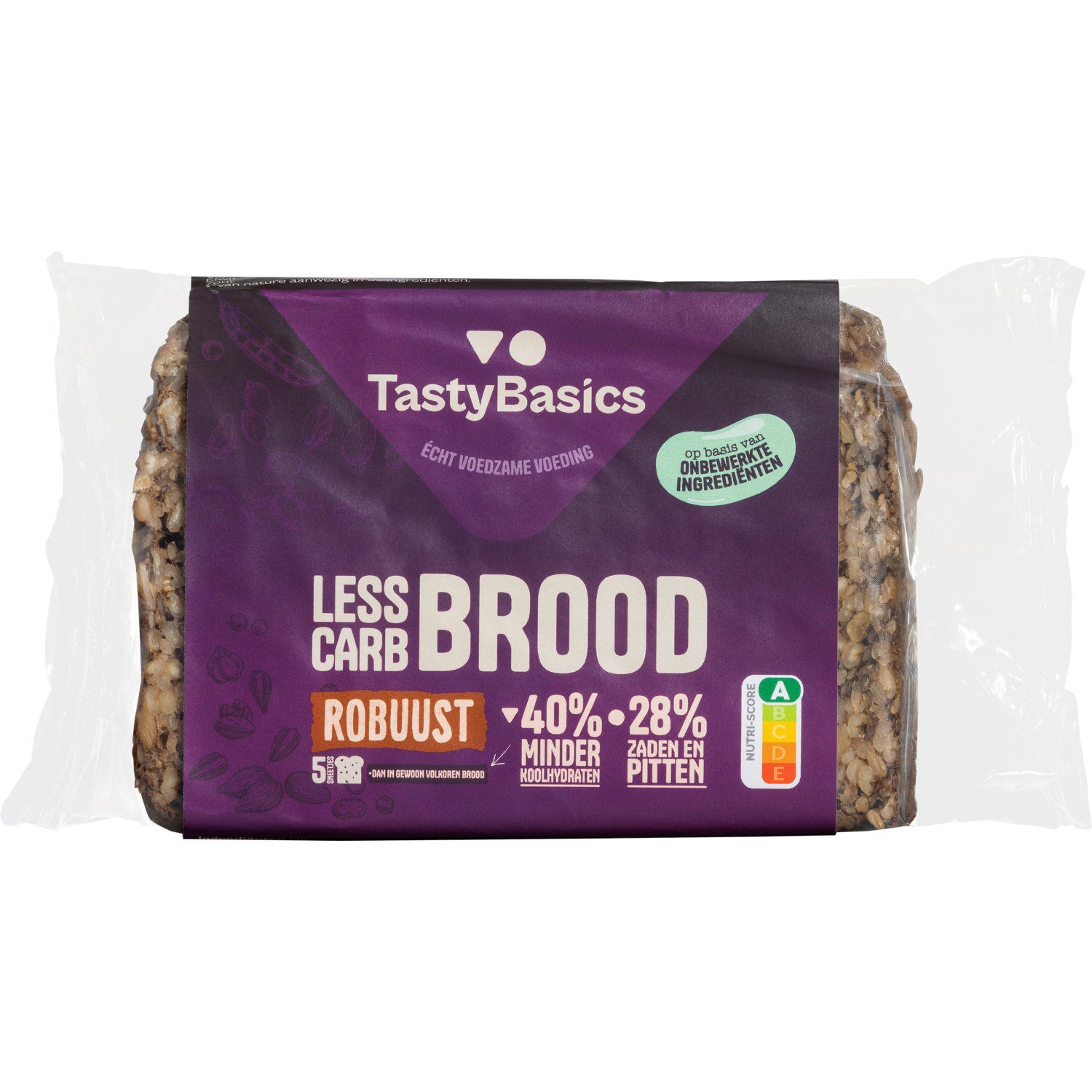 TastyBasics Robuust brood naturel 5 plakjes