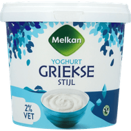 Melkan Yoghurt griekse stijl 2% vet Foto van Melkan Yoghurt griekse stijl 2% vet