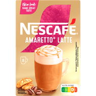 Nescafé Oploskoffie latte amaretto Foto van Nescafé Oploskoffie latte amaretto
