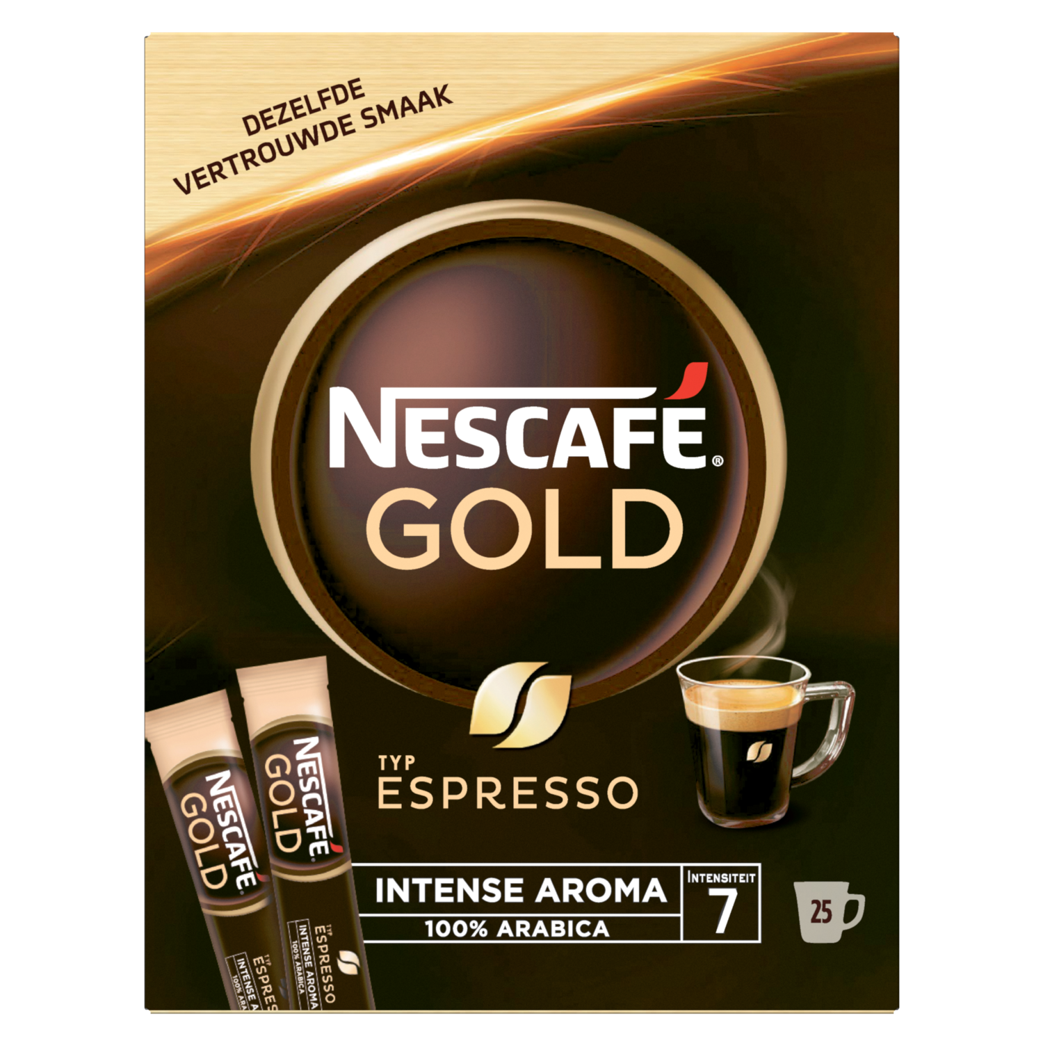 Nescafé Oploskoffie espresso donker en intens