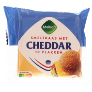 Melkan Cheddar smeltkaas Foto van Melkan Cheddar smeltkaas