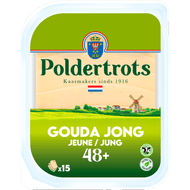 Poldertrots Goudse kaas 48+ plakken Foto van Poldertrots Goudse kaas 48+ plakken