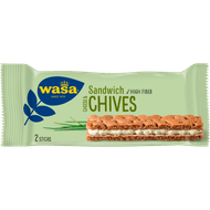 Foto van Wasa Sandwich cream cheese & chives 3 stuks