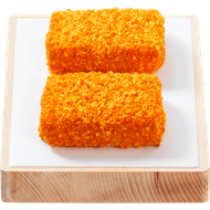 Vleeschmeesters Kipgehaktschnitzel gepaneerd 2 stuks Foto van Vleeschmeesters Kipgehaktschnitzel gepaneerd 2 stuks