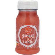 1 de Beste Shot aardbei gember limoen Foto van 1 de Beste Shot aardbei gember limoen