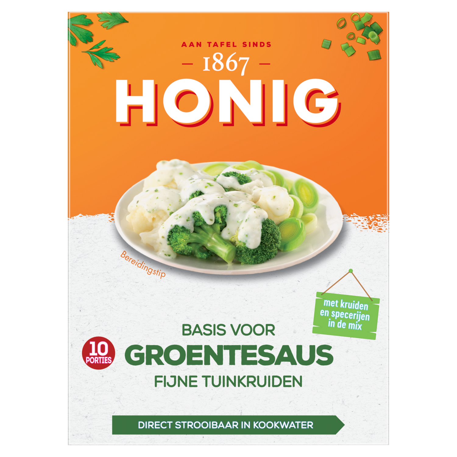 Honig Mix voor groentesaus fijne tuinkruiden