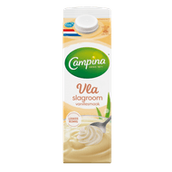 Campina Slagroomvla vanille Foto van Campina Slagroomvla vanille