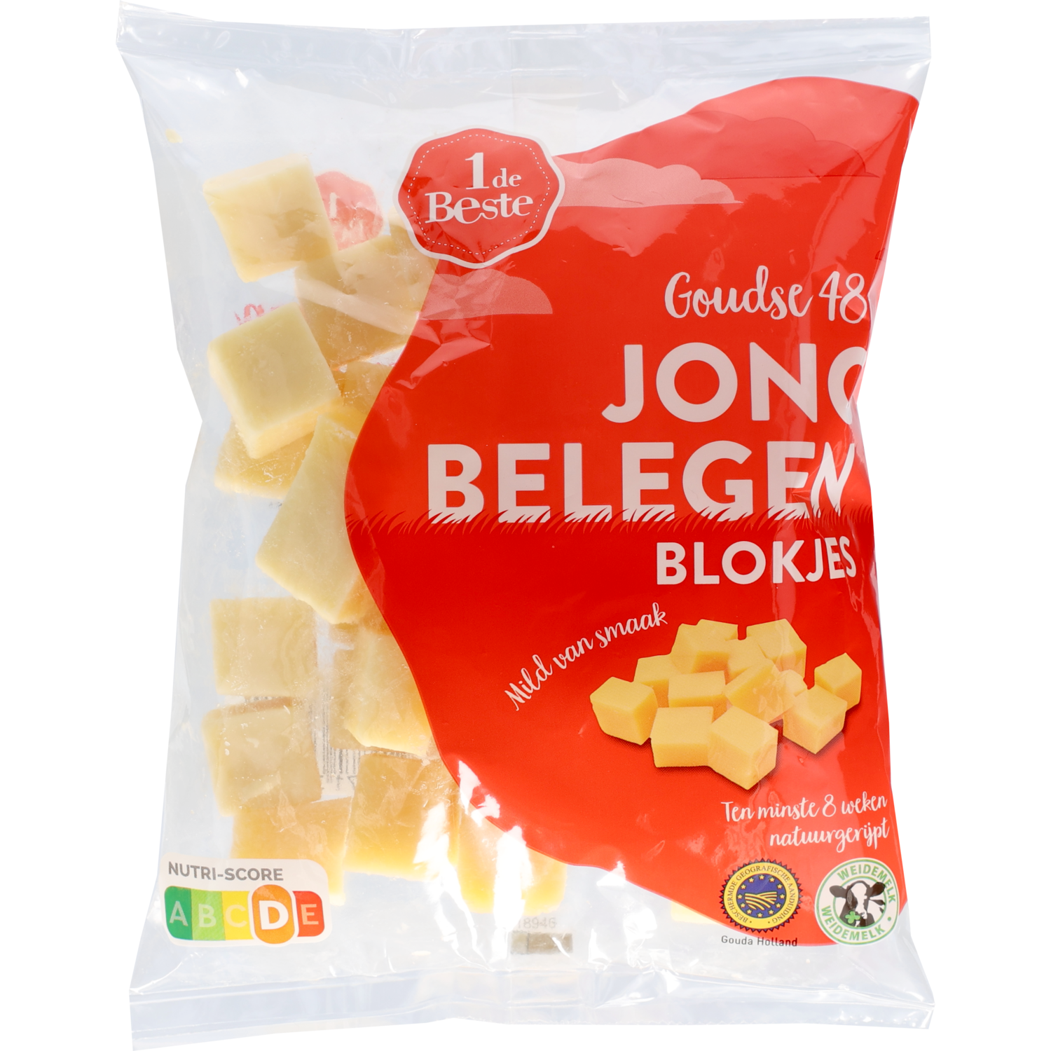 1 de Beste Kaasblokjes jong belegen 48+