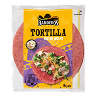 Banderos Rode bieten wraps 6 stuks Foto van Banderos Rode bieten wraps 6 stuks