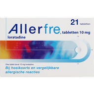 Allerfre Tabletten hooikoorts 10mg 21 Stuks