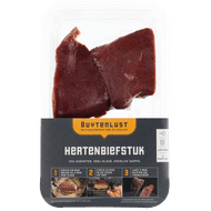 Buytenlust Hertenbiefstuk 2 stuks Foto van Buytenlust Hertenbiefstuk 2 stuks