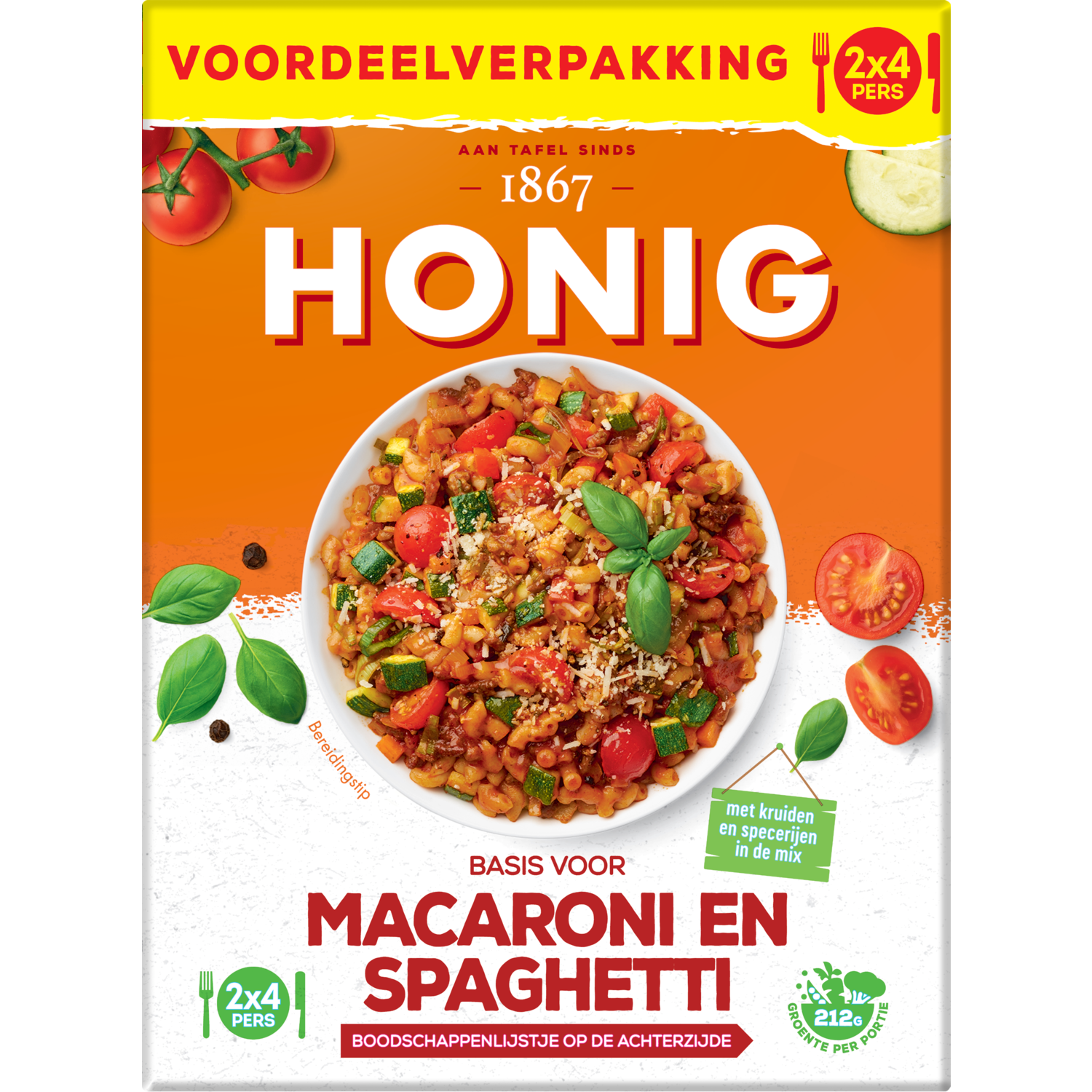 Honig Kruidenmix macaroni & spaghetti voordeelverpakking