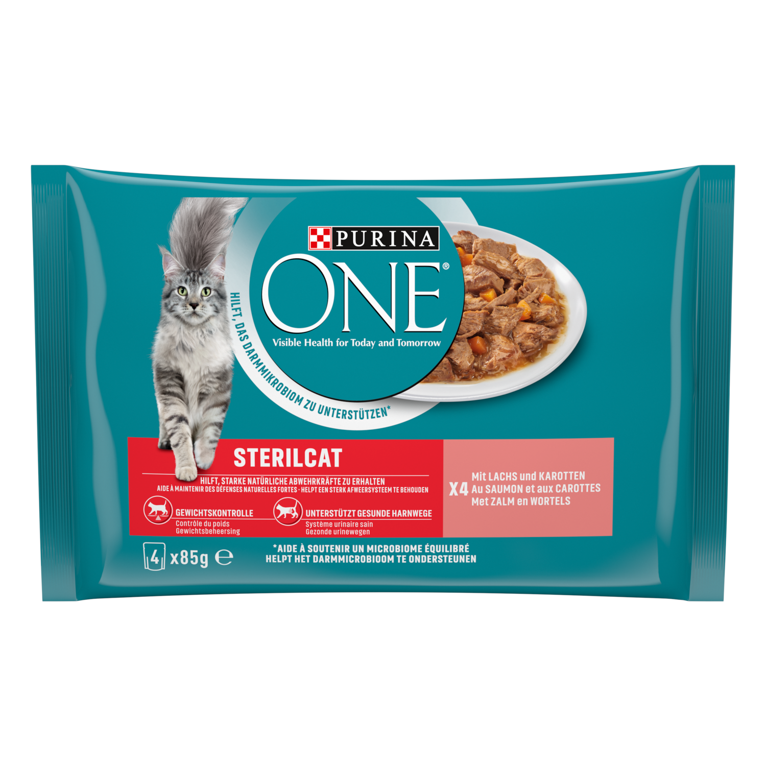 Purina One Kattenvoer sterilcat zalm-wortel