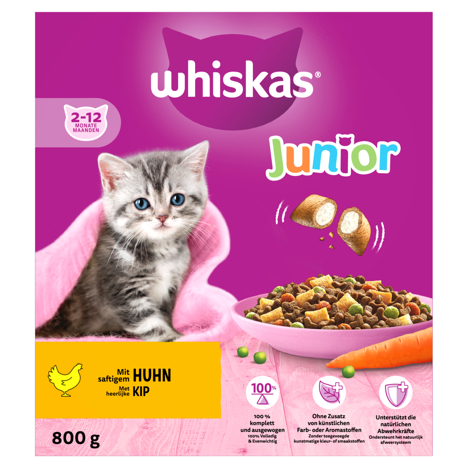 Whiskas Kattenvoer junior kip