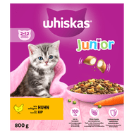 Whiskas Kattenvoer junior kip Foto van Whiskas Kattenvoer junior kip