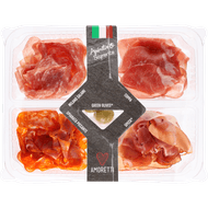 Foto van Aperitivo Saporito coppa salami spianata ham