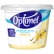 Optimel Yoghurt Griekse stijl vanille Foto van Optimel Yoghurt Griekse stijl vanille
