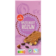 1 de Beste Melkchocolade hazelnoot rozijn Foto van 1 de Beste Melkchocolade hazelnoot rozijn