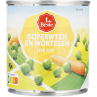 1 de Beste Doperwten en wortelen fijn Foto van 1 de Beste Doperwten en wortelen fijn