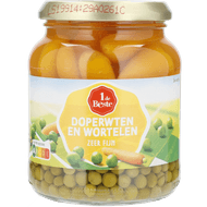 1 de Beste Doperwten en wortelen Foto van 1 de Beste Doperwten en wortelen