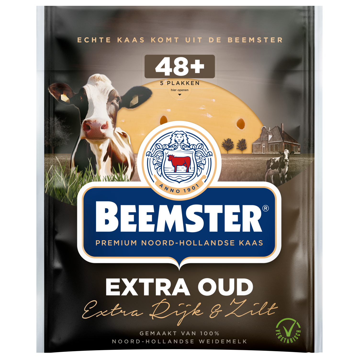 Beemster Kaas extra oud 48+ plakken