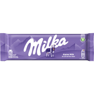 Milka Chocoladereep alpenmelk Foto van Milka Chocoladereep alpenmelk