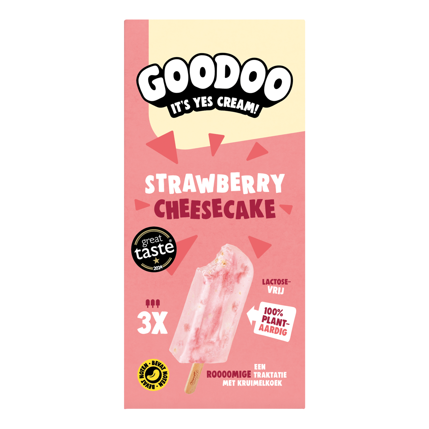 Goodoo Strawberry cheesecake 3 st.