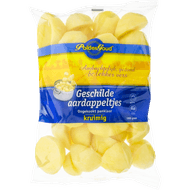 Poldergoud Geschilde aardappeltjes kruimig ongekookt Foto van Poldergoud Geschilde aardappeltjes kruimig ongekookt