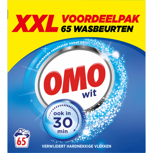Omo Wasmiddel poeder wit 65 wasbeurten