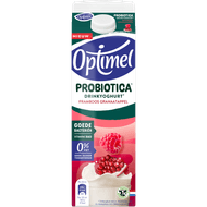 Optimel Probiotica drinkyoghurt framboos granaatappel Foto van Optimel Probiotica drinkyoghurt framboos granaatappel