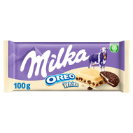 Milka Chocoladereep oreo white Foto van Milka Chocoladereep oreo white