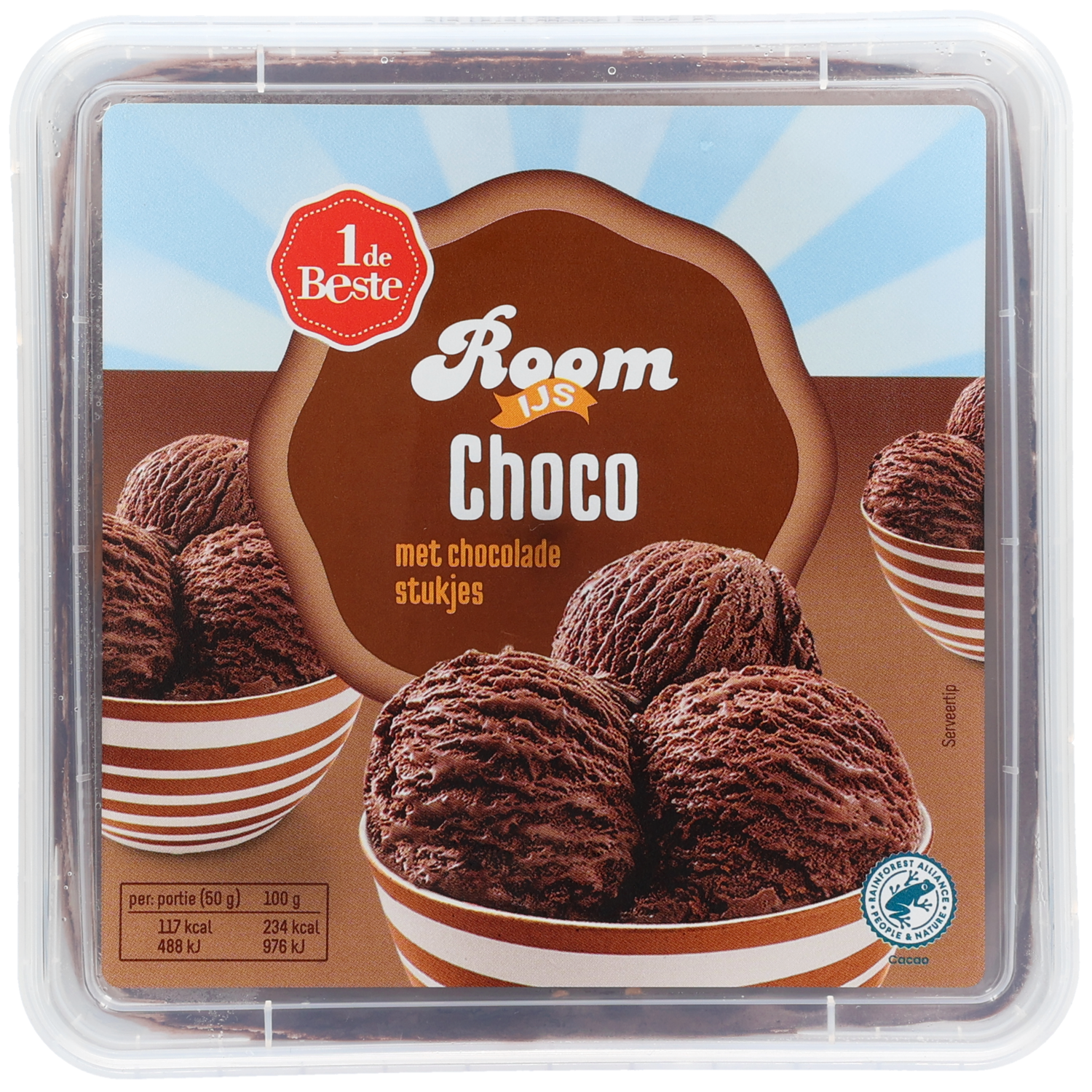 1 de Beste Roomijs chocolade