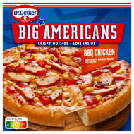 Dr. Oetker Big Americans pizza bbq chicken Foto van Dr. Oetker Big Americans pizza bbq chicken