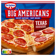 Dr. Oetker Big Americans pizza Texas Foto van Dr. Oetker Big Americans pizza Texas