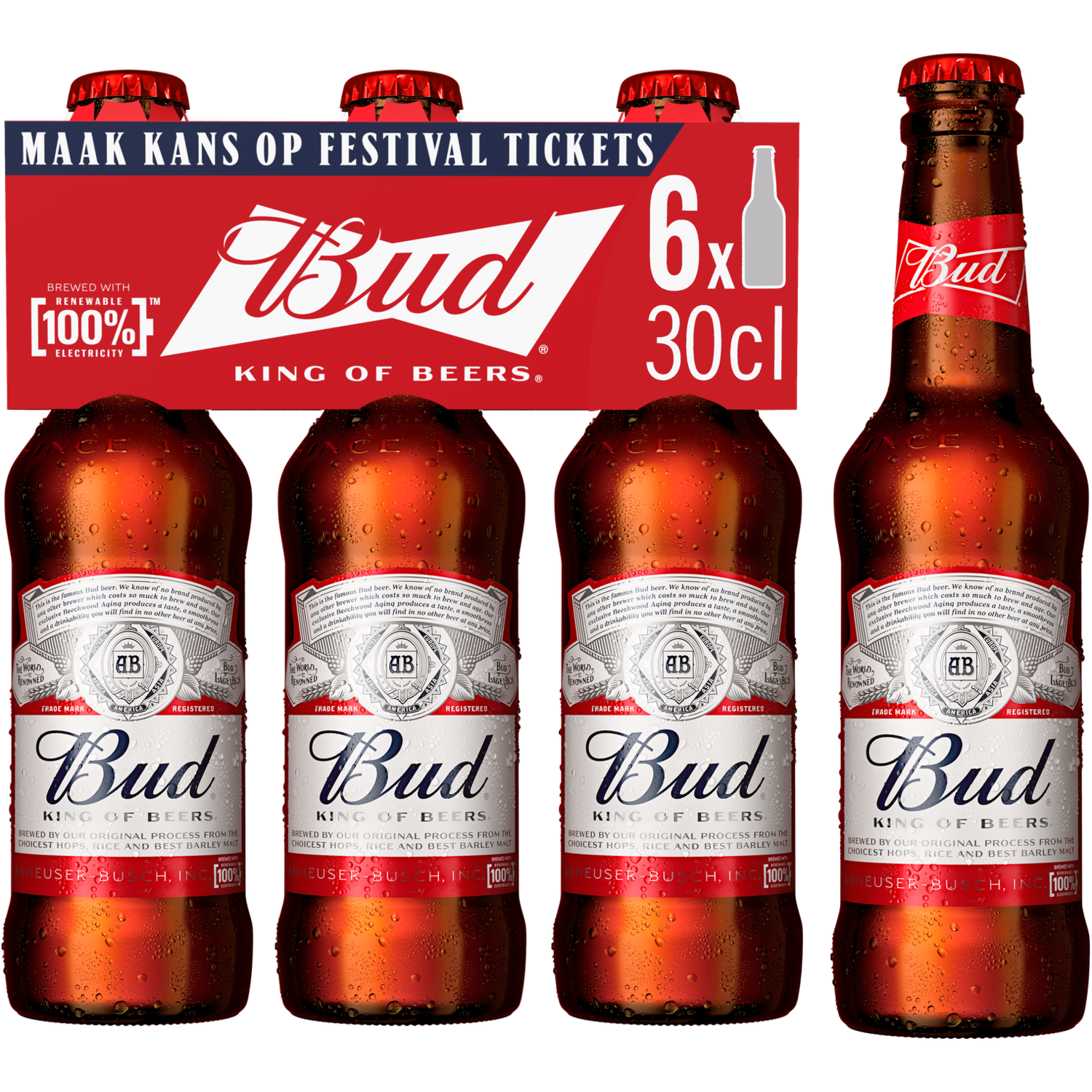 Bud Pilsener 6x30cl