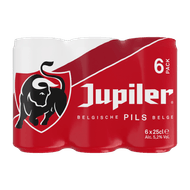 Jupiler Pilsener 6x 25 cl Foto van Jupiler Pilsener 6x 25 cl