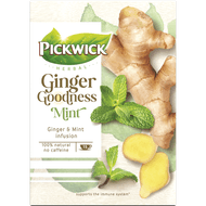 Pickwick Ginger goodness thee mint 15 zakjes Foto van Pickwick Ginger goodness thee mint 15 zakjes