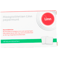 LINN Maagtabletten pepermunt Foto van LINN Maagtabletten pepermunt