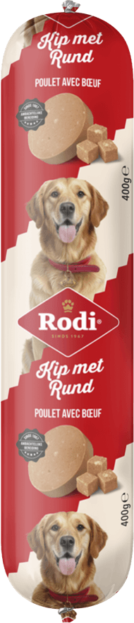 Foto van Rodi Hondensnacks worst kip-rund