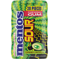 Foto van Mentos Sour gum green apple 28 st.