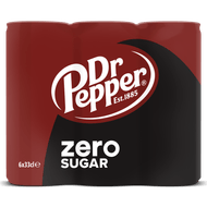 Foto van Dr Pepper Regular zero 6x330ml
