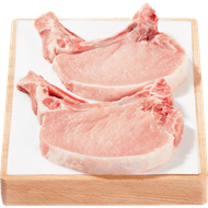 Vleeschmeesters Ribkarbonade 2 stuks Foto van Vleeschmeesters Ribkarbonade 2 stuks