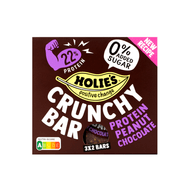 Foto van Holie Crunchy bar protein peanut choc 3x2 st.
