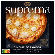 Dr. Oetker Suprema small pizza cinque formaggi Foto van Dr. Oetker Suprema small pizza cinque formaggi