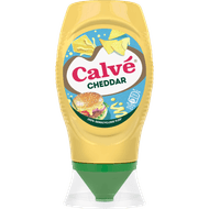 Calvé Squeeze cheddar Foto van Calvé Squeeze cheddar