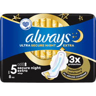 Always Maandverband ultra secure night extra Foto van Always Maandverband ultra secure night extra
